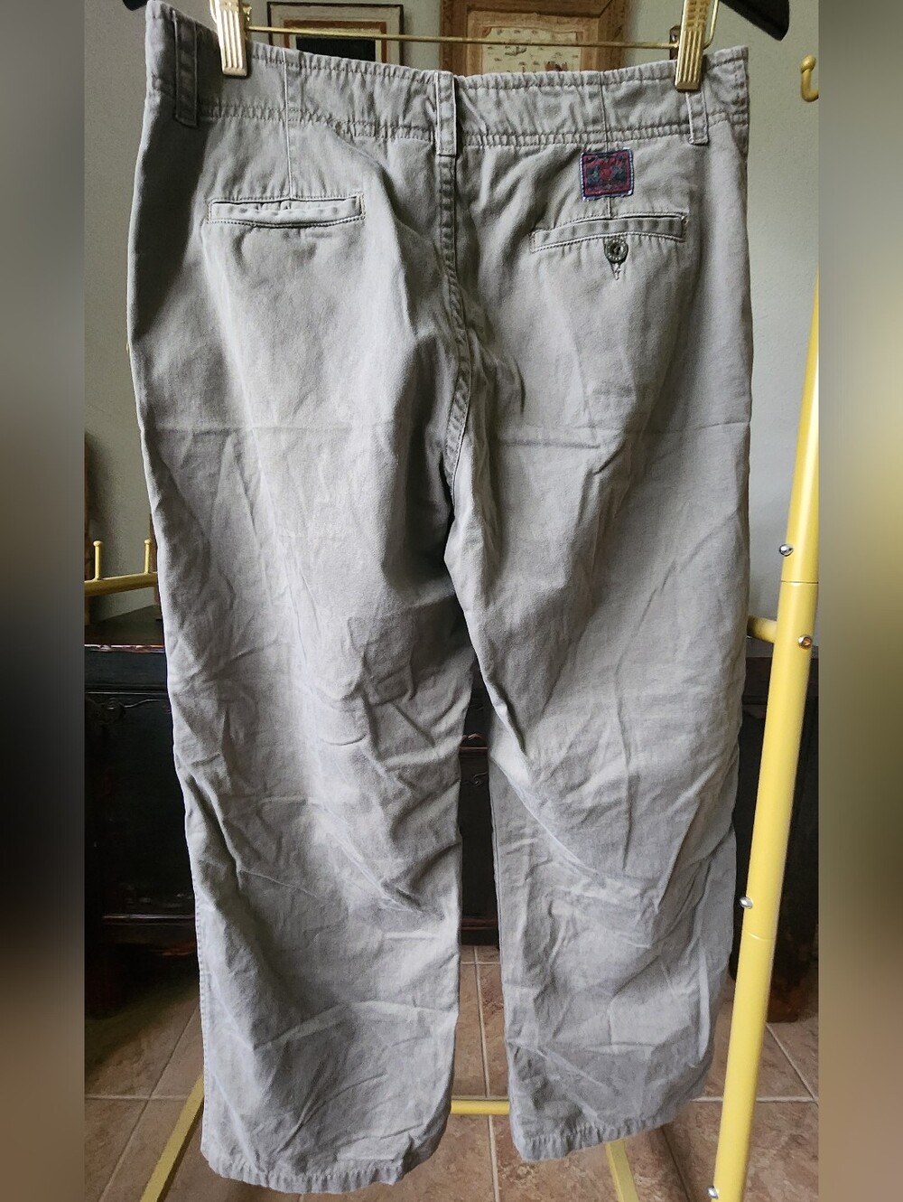Vtg Ralph Lauren Green Label Relaxed Wide Leg Chino Y2K EUC 12 - Picture 6 of 7